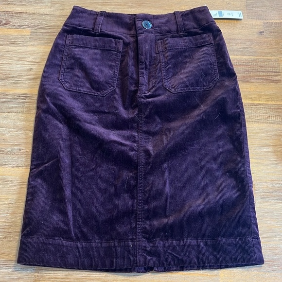 Anthropologie Dark Brown Midi Skirt - Picture 2 of 6